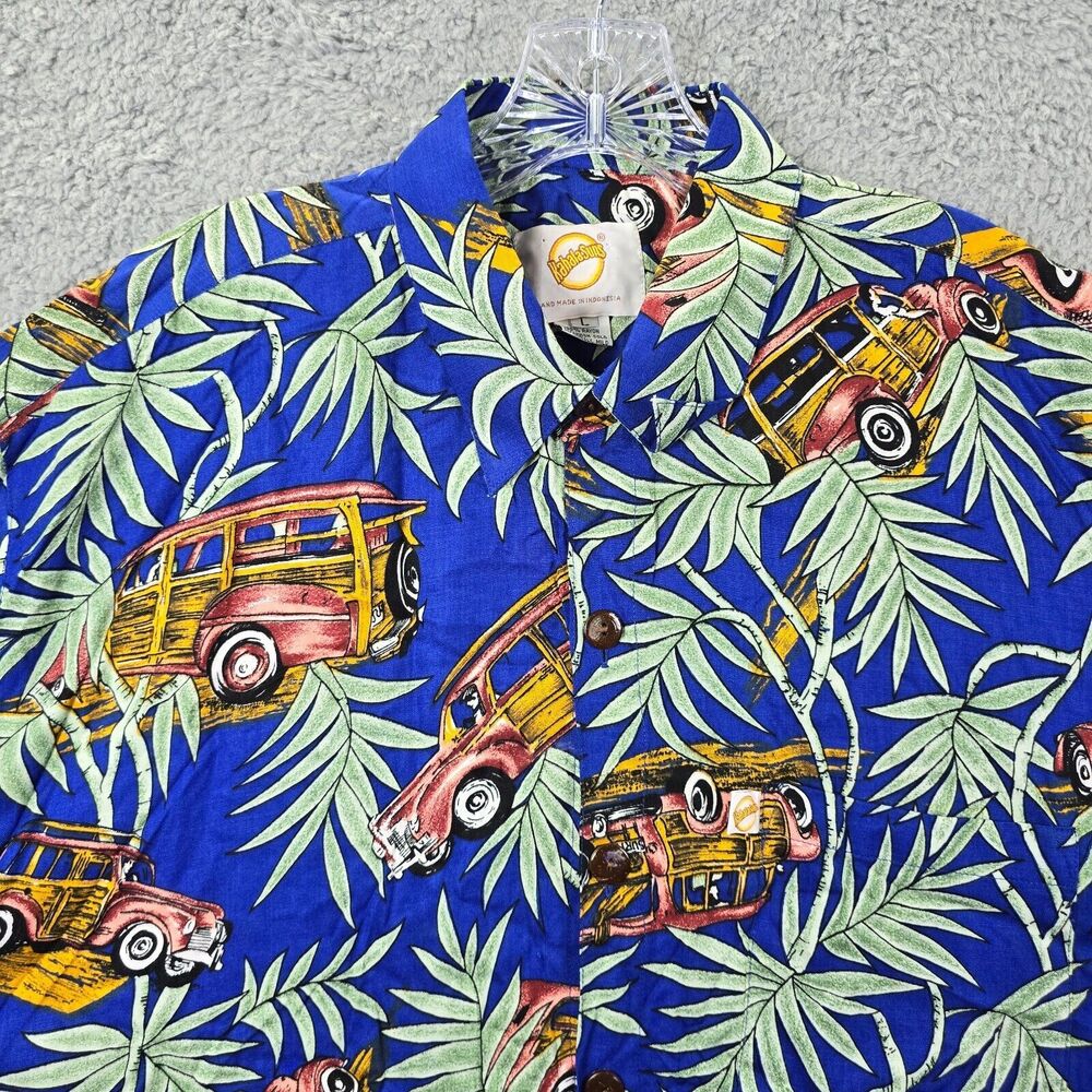 Kahala Suns Hawaiian Shirt Men's Button Up Floral Short Sleeve Multicolor Size L - Picture 2 of 11